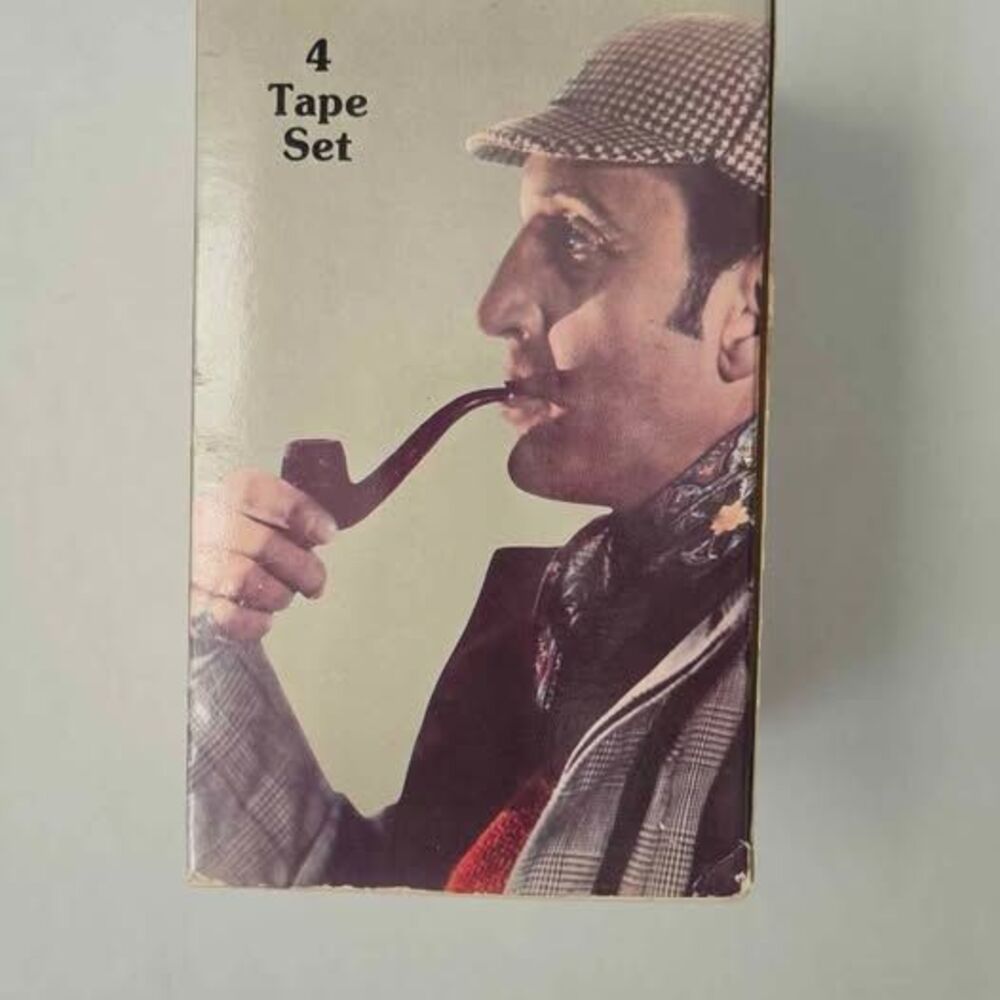 Sherlock Holmes 4 Tape VHS Set Starring Basil Rathbone and Nigel Bruce